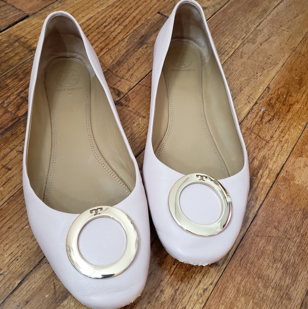 Tory Burch Pink Caterina Ballet Flats